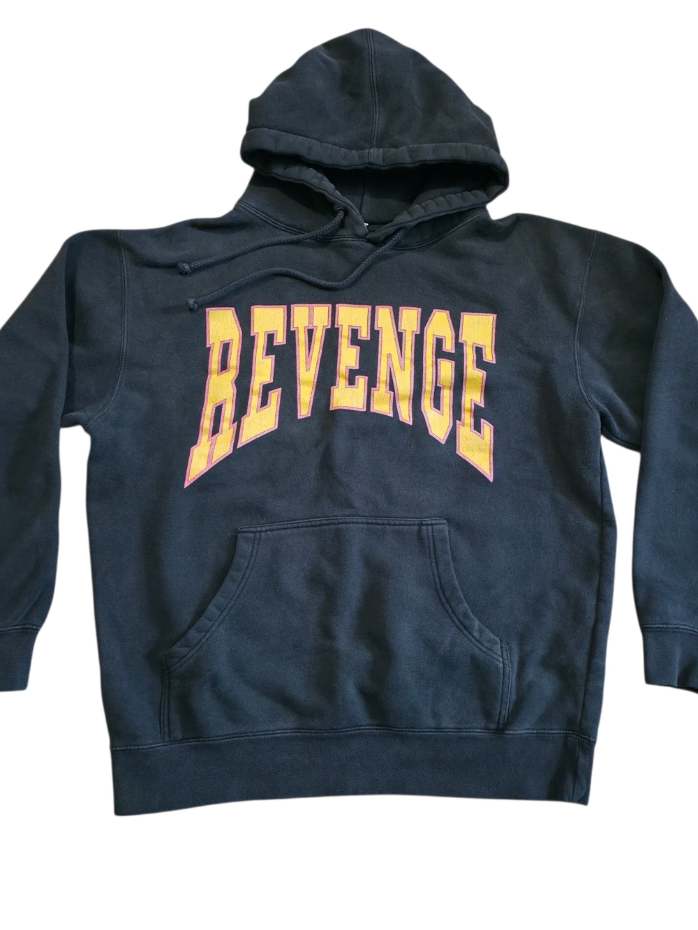 Drake Black Hoodie with Yellow Chest Lettering